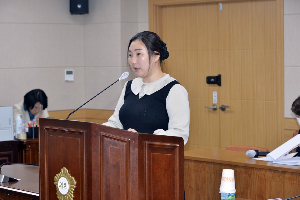 광양시의회 김보라 의원, 양성평등 정책 지원 강화한다