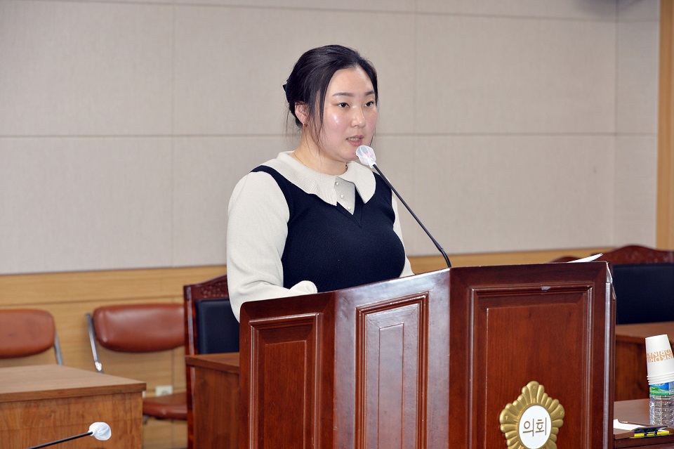 광양시의회 김보라 의원, 양성평등 정책 지원 강화한다